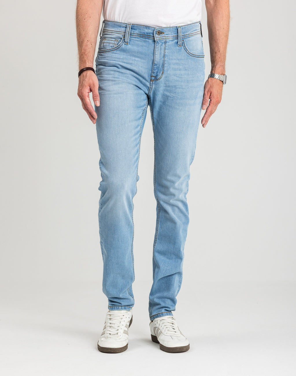 Męskie Spodnie jeansowe Mustang Style Vegas Slim Denim Blue 1018073 5000 401