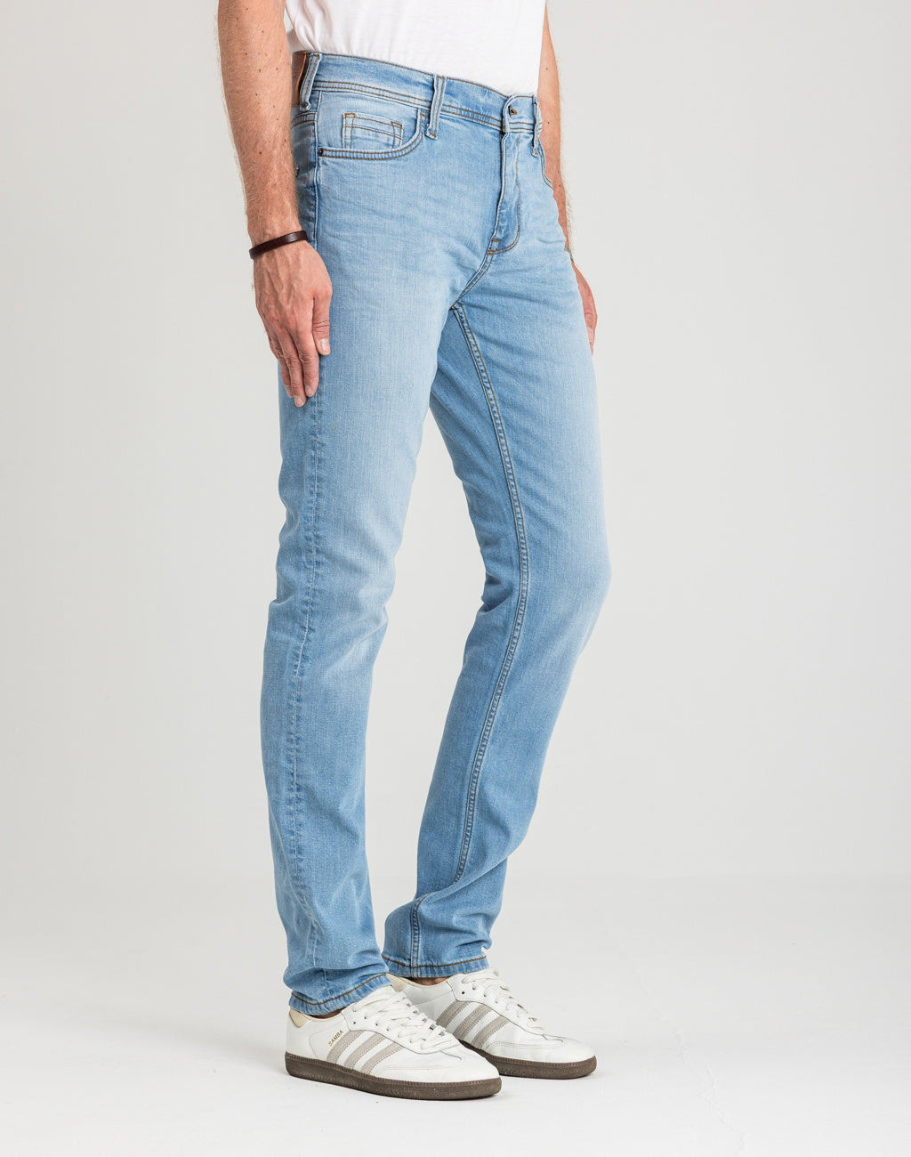 Męskie Spodnie jeansowe Mustang Style Vegas Slim Denim Blue 1018073 5000 401