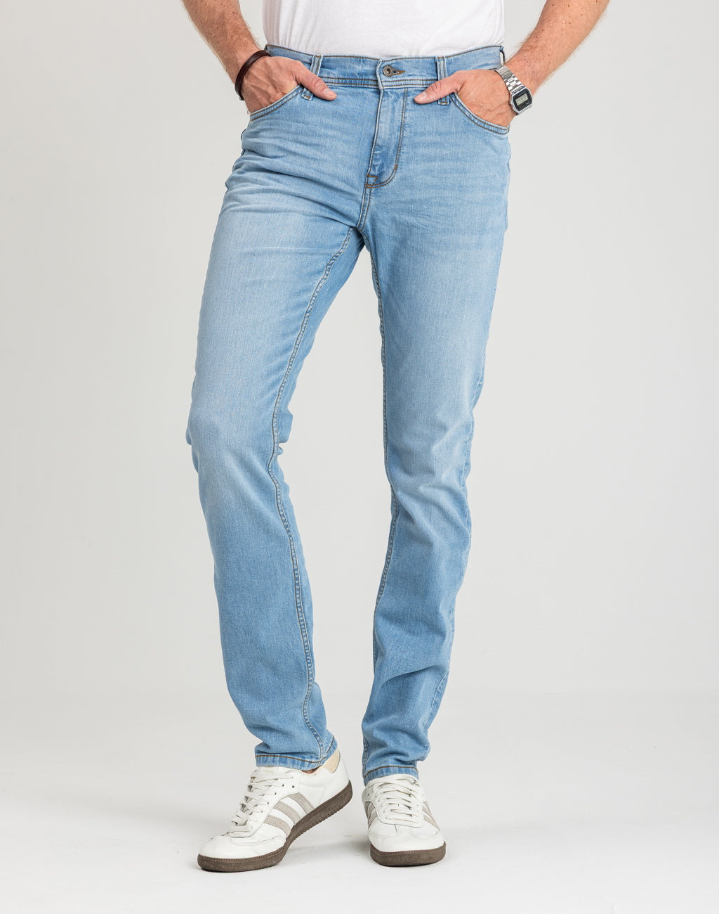 Męskie Spodnie jeansowe Mustang Style Vegas Slim Denim Blue 1018073 5000 401