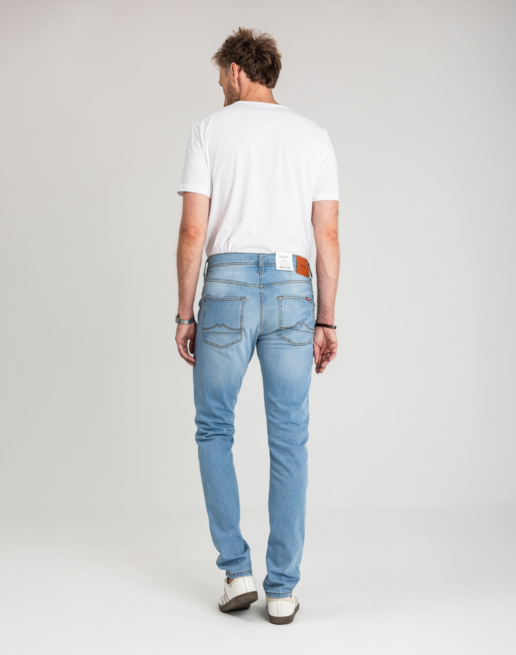 Męskie Spodnie jeansowe Mustang Style Vegas Slim Denim Blue 1018073 5000 401