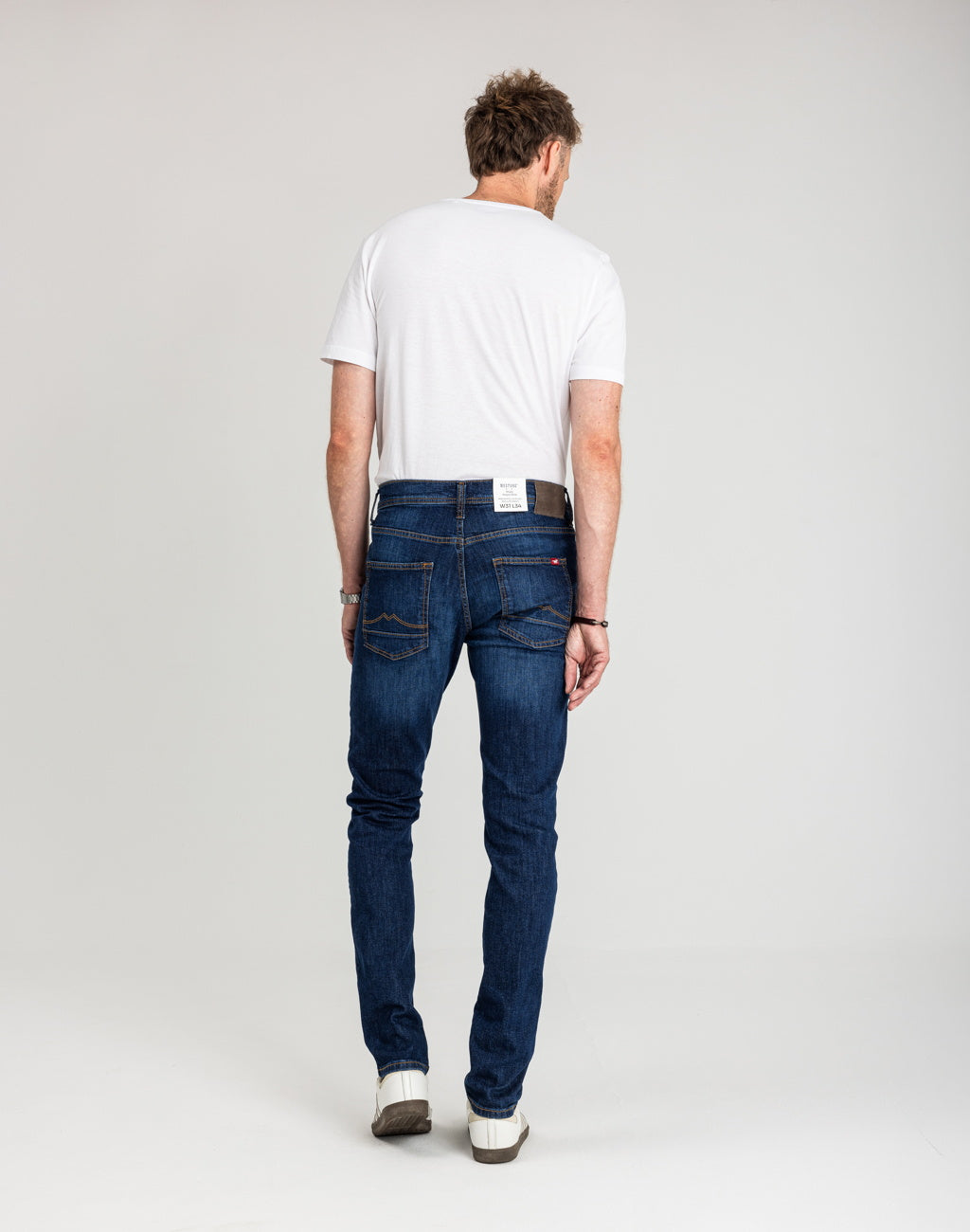 Męskie Spodnie jeansowe Mustang Style Vegas Slim Denim Blue 1018073 5000 882