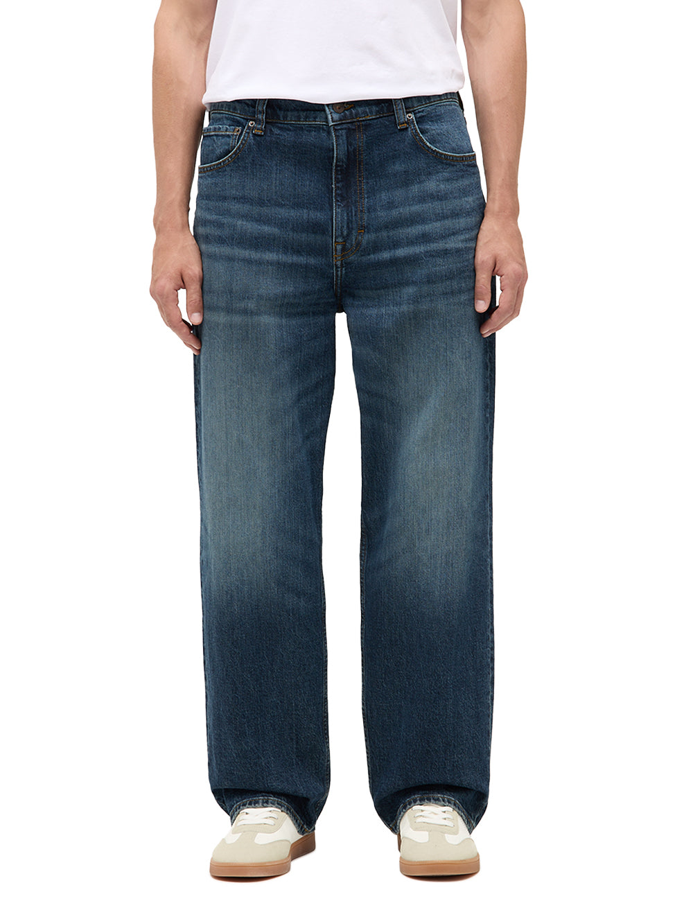 Męskie Spodnie jeansowe Mustang Style Vermont Loose Denim Blue 1016823 5000 873