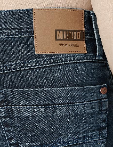 Męskie Spodnie jeansowe Mustang Style Washington Denim Blue 1012711 5000 882