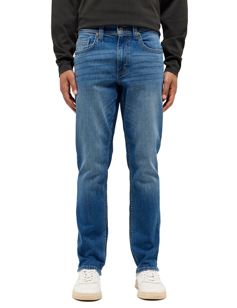 Męskie Spodnie jeansowe Mustang Style Washington Straight Denim Blue 1015885 5000 502