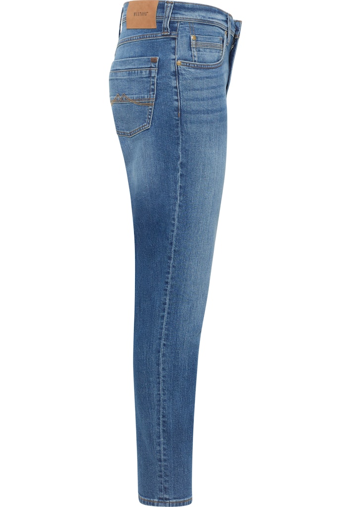 Męskie Spodnie jeansowe Mustang Style Washington Straight Denim Blue 1015885 5000 502