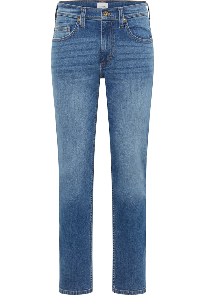 Męskie Spodnie jeansowe Mustang Style Washington Straight Denim Blue 1015885 5000 502