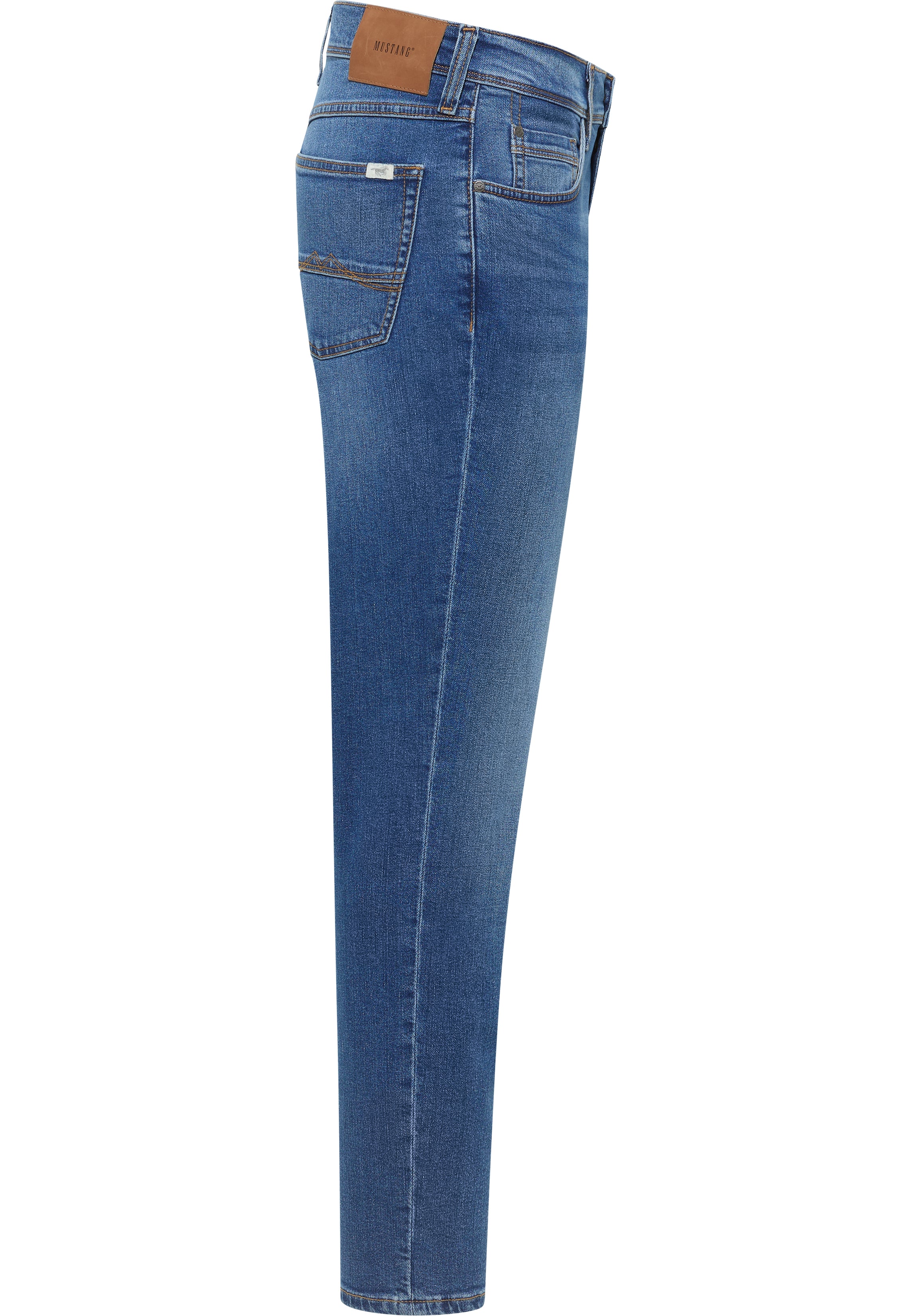 Męskie Spodnie Jeansowe Mustang Style Washington Straight Denim Blue 1017233 5000 502