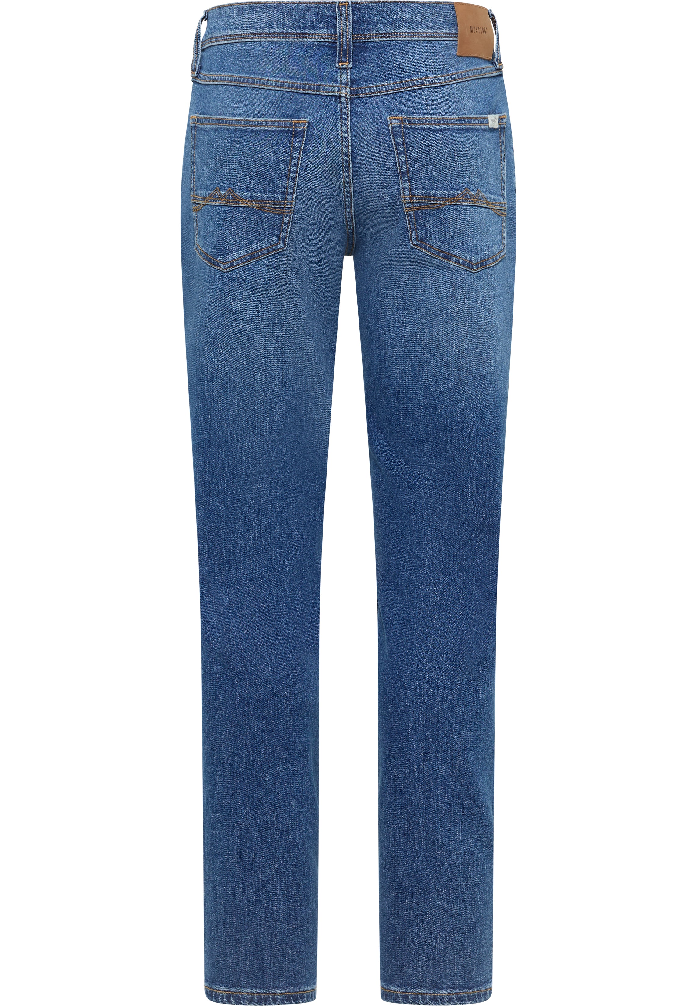 Męskie Spodnie Jeansowe Mustang Style Washington Straight Denim Blue 1017233 5000 502