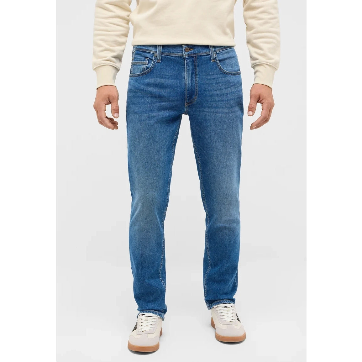 Męskie Spodnie Jeansowe Mustang Style Washington Straight Denim Blue 1017233 5000 502