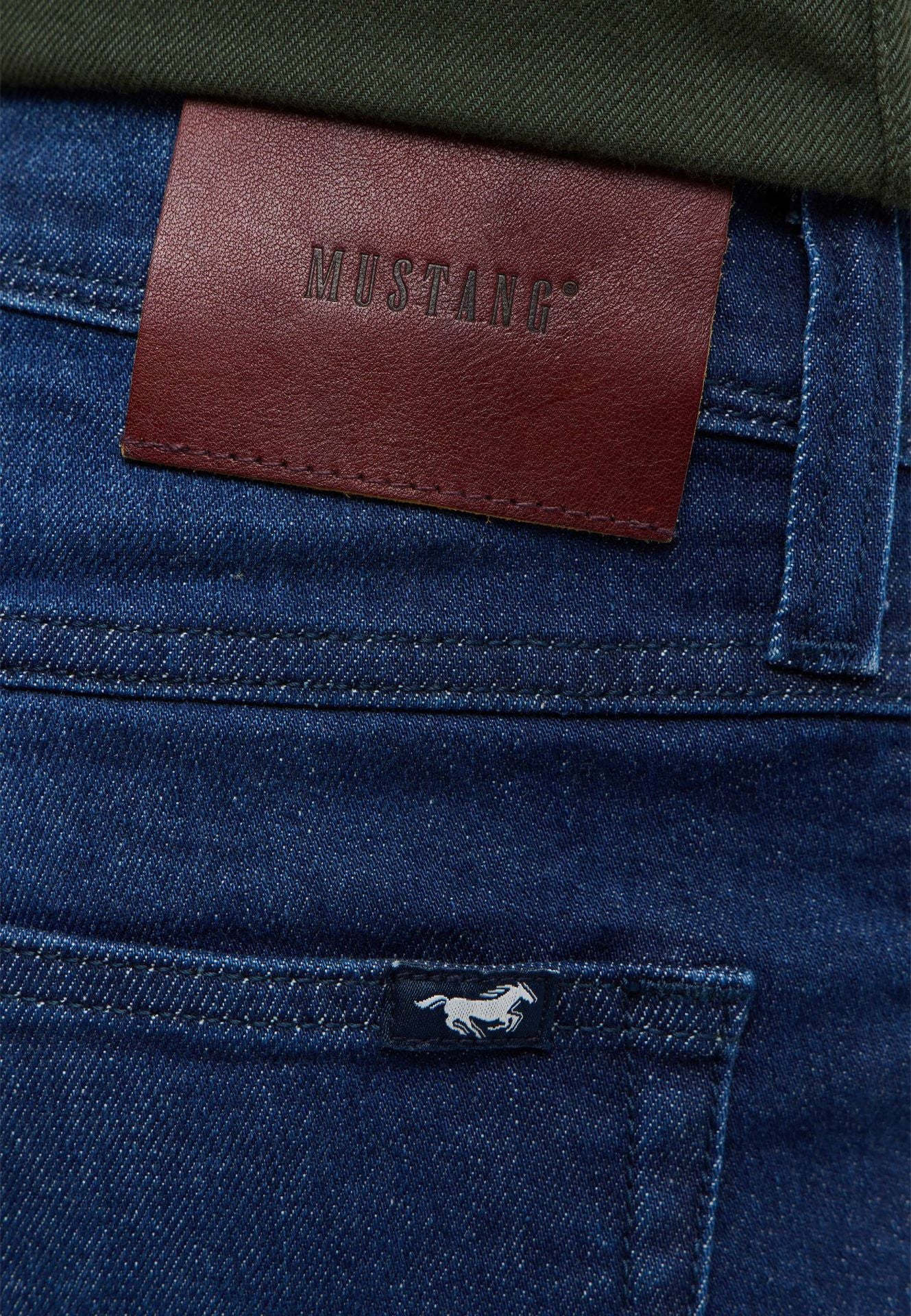 Męskie Spodnie jeansowe Mustang Style Washington Straight Denim Blue 1017233 5000 883