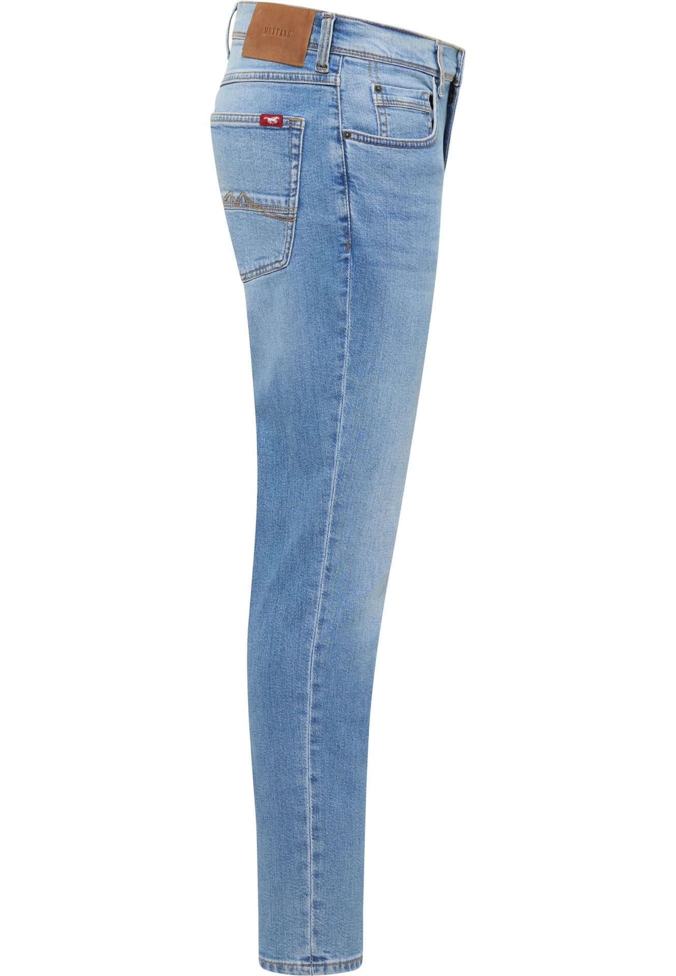 Męskie Spodnie Jeansowe Mustang Style Washington Straight Denim Blue 1017439 5000 403