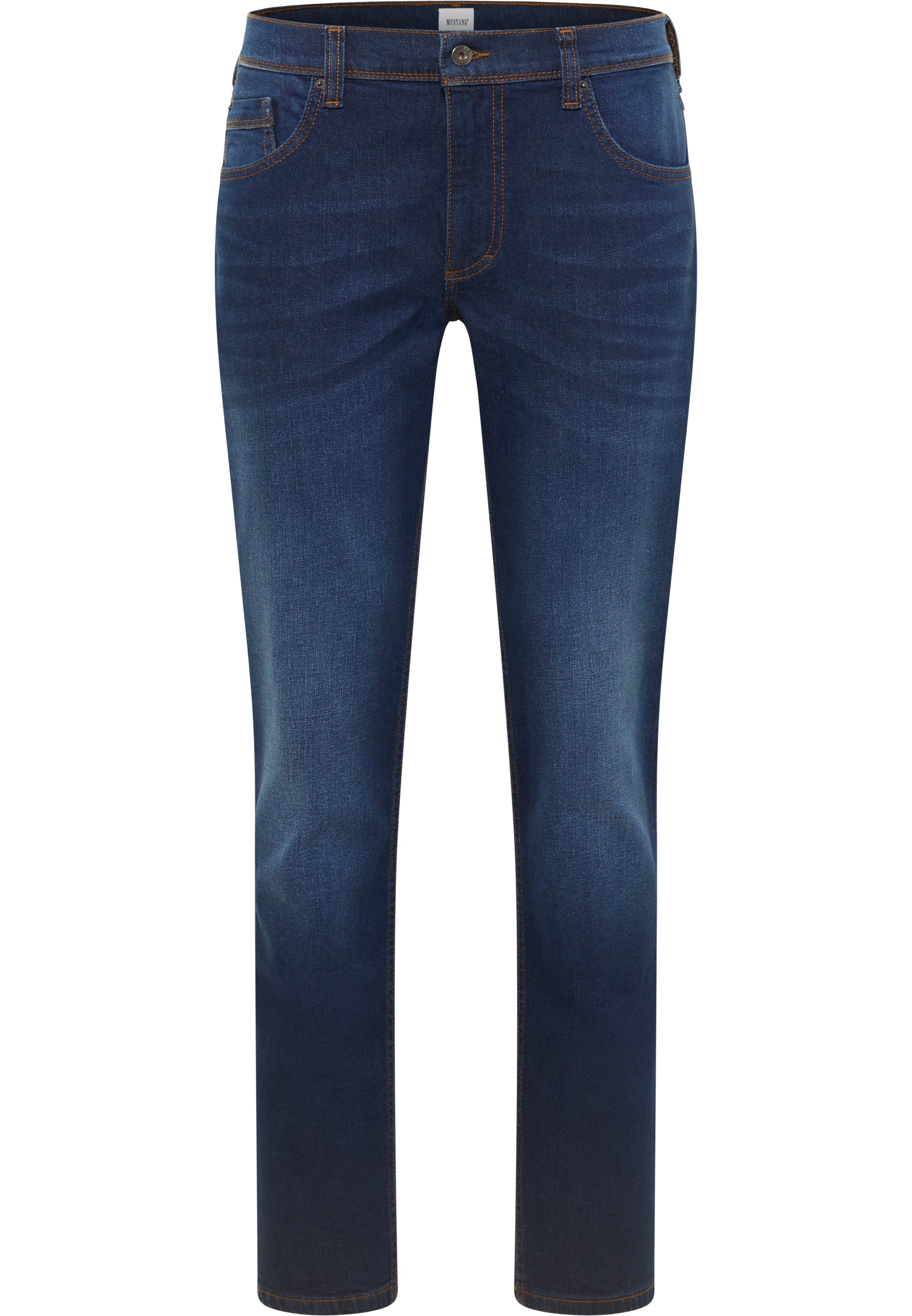 Męskie Spodnie Jeansowe Mustang Style Washington Straight Denim Blue 1017439 5000 802