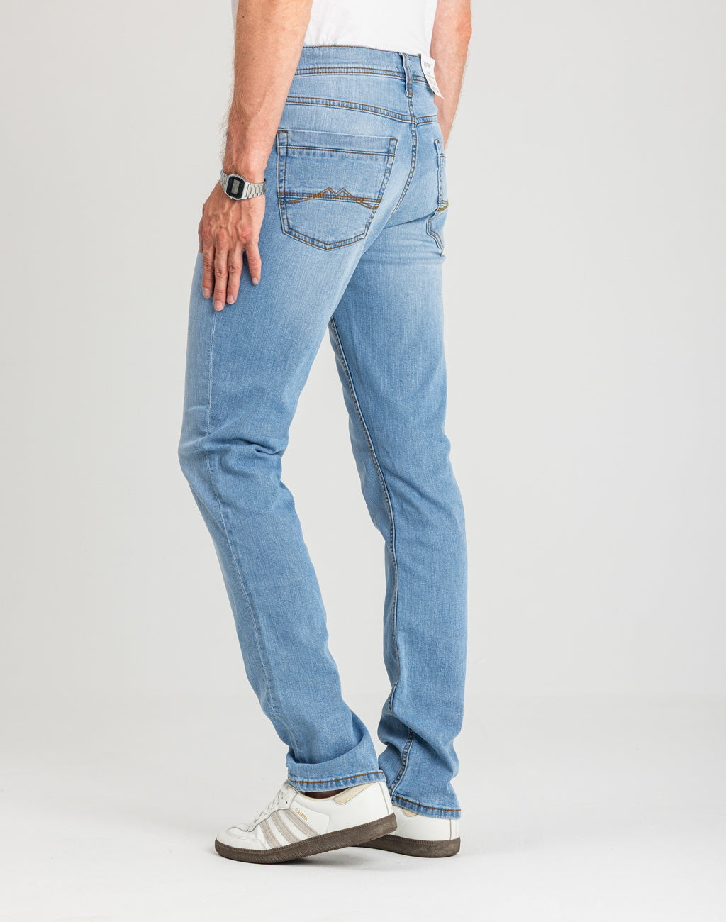 Męskie Spodnie jeansowe Mustang Style Washington Straight Denim Blue 1018074 5000 401