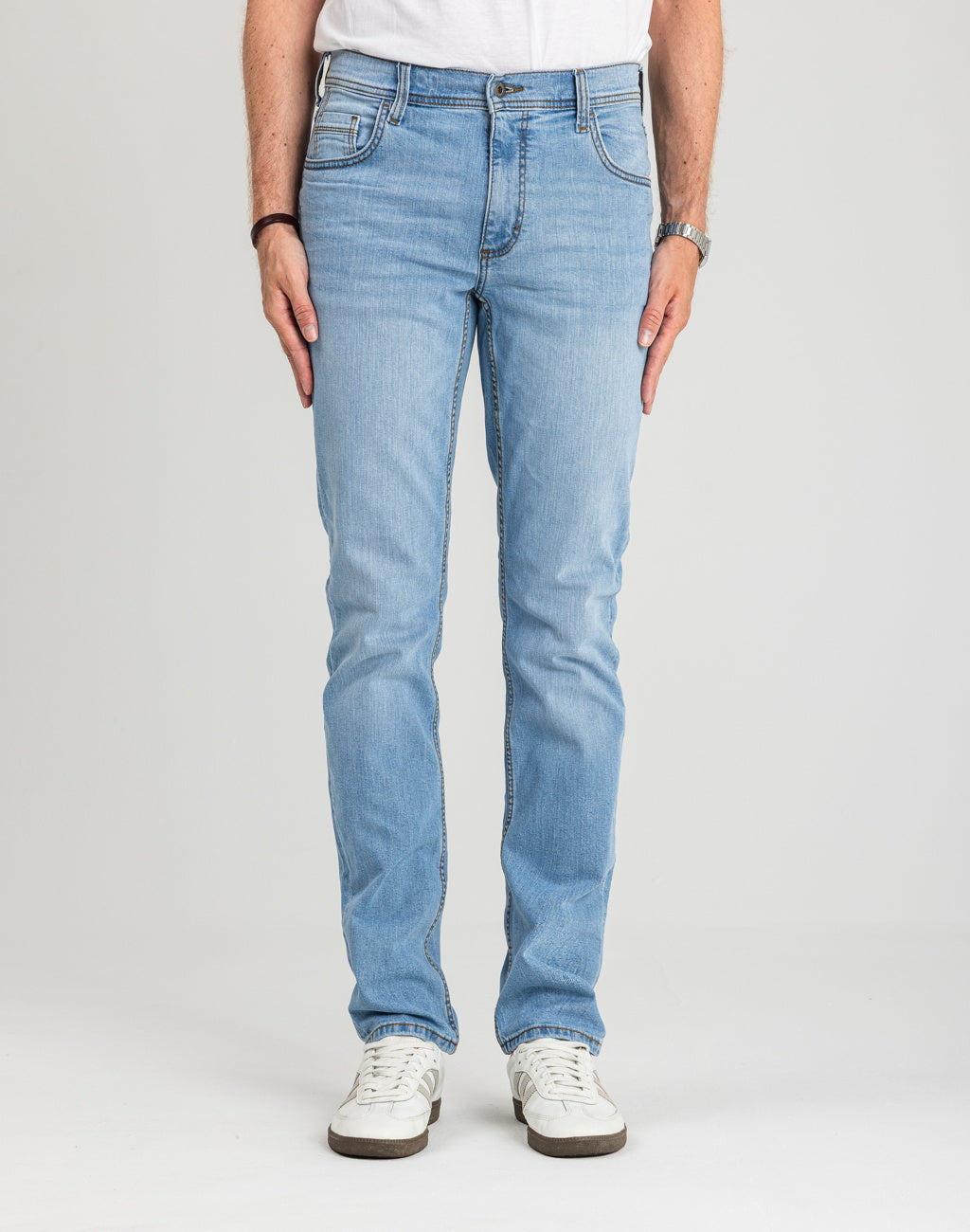 Męskie Spodnie jeansowe Mustang Style Washington Straight Denim Blue 1018074 5000 401