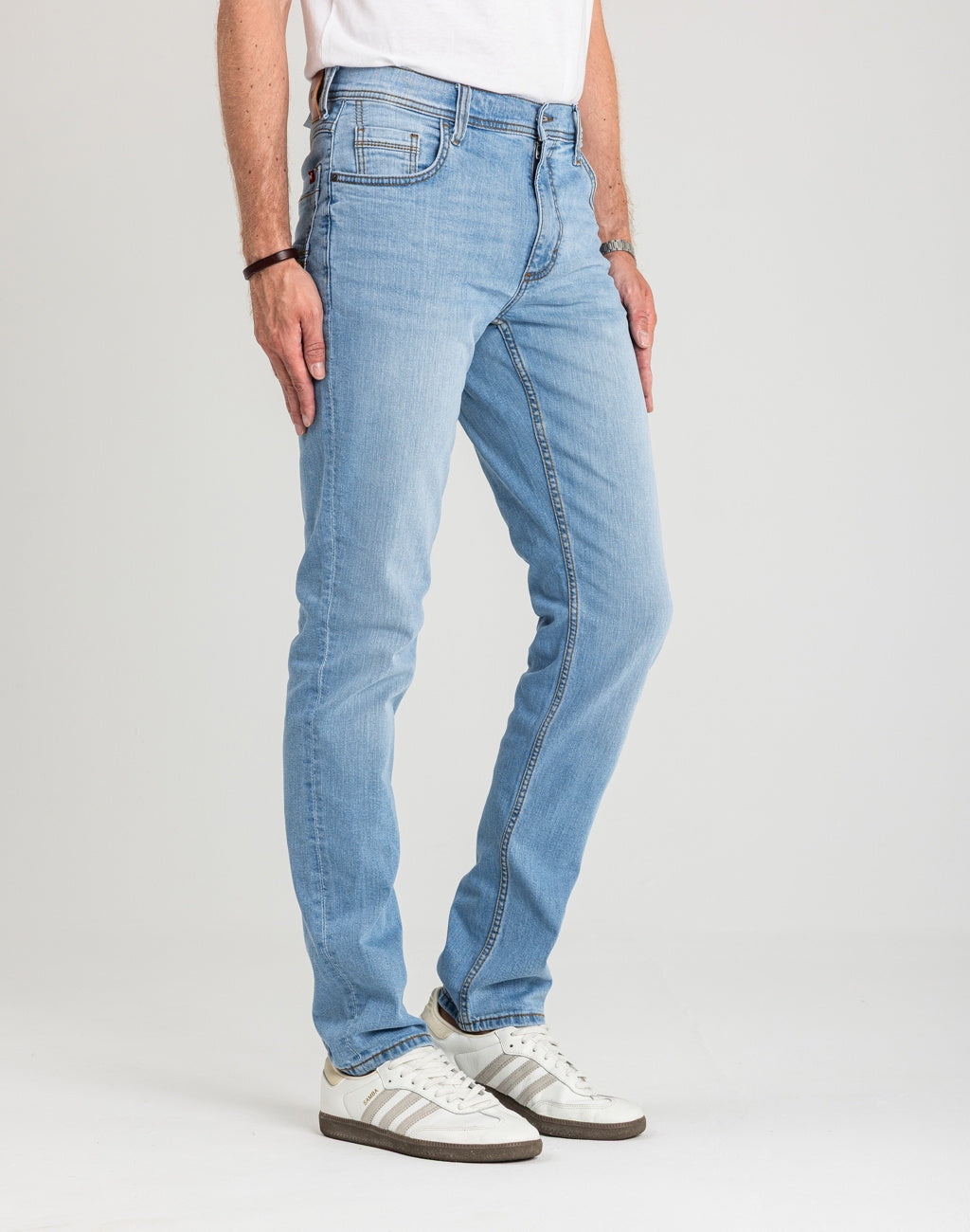 Męskie Spodnie jeansowe Mustang Style Washington Straight Denim Blue 1018074 5000 401