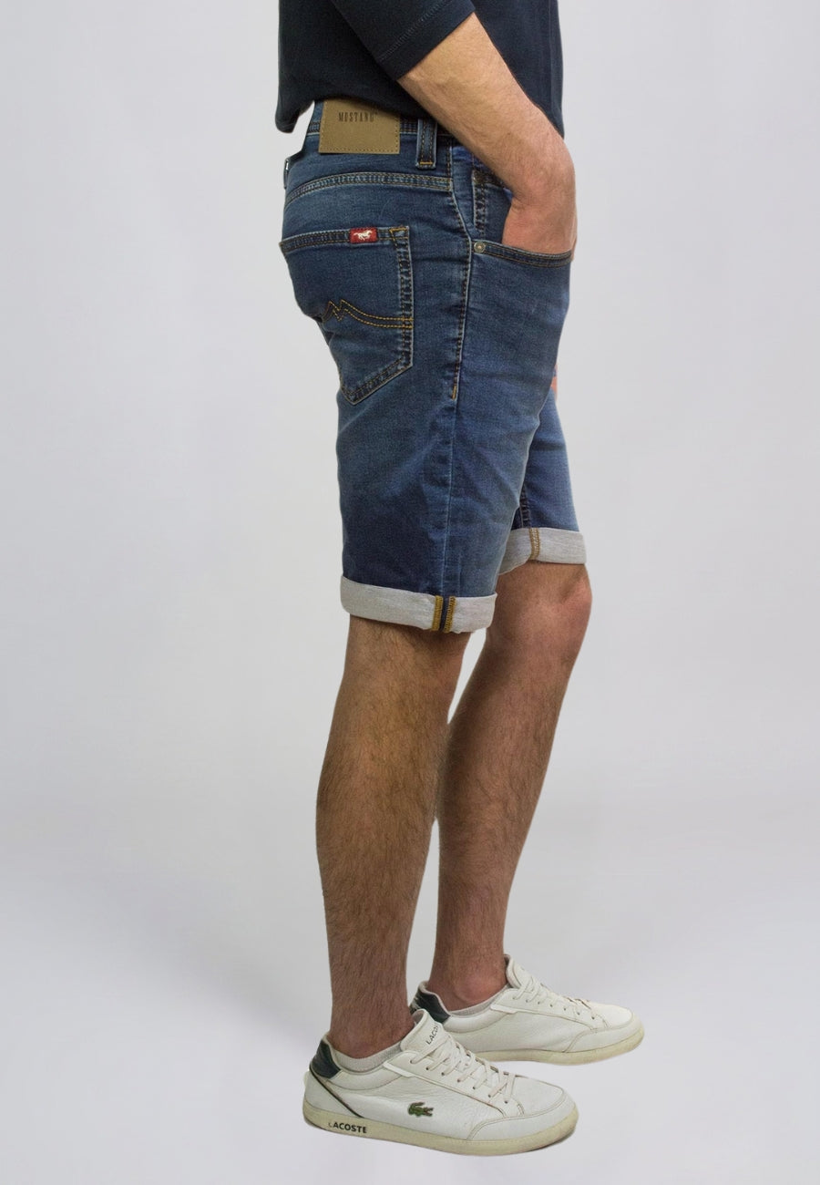 Męskie Szorty Mustang Style Chicago Shorts Z Denim Blue 1016978 5000 682