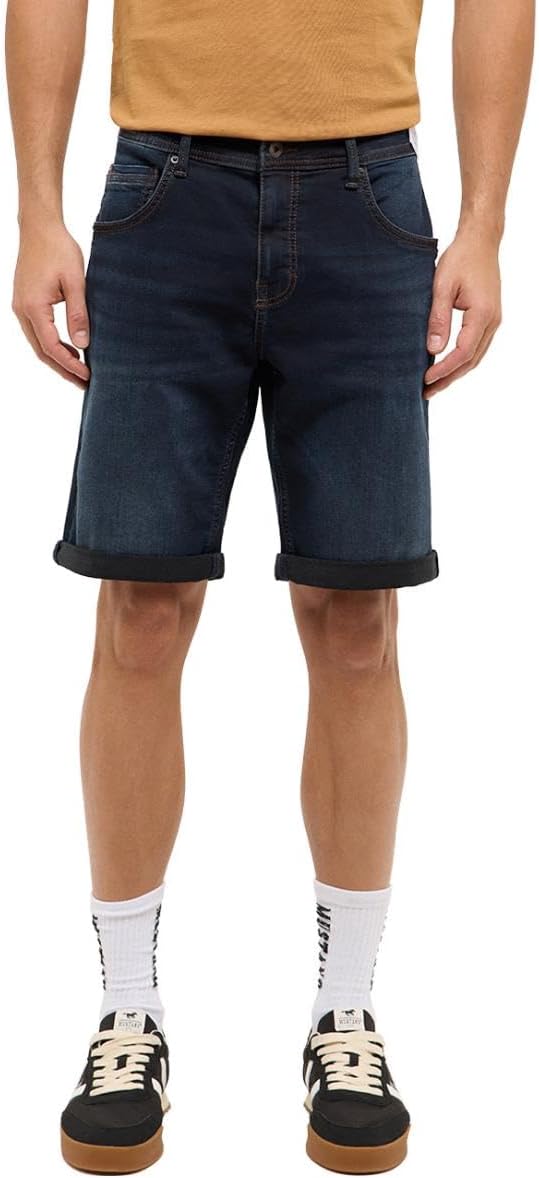 Męskie Szorty Mustang Style Chicago Shorts Z Denim Blue 1017453 5000 803