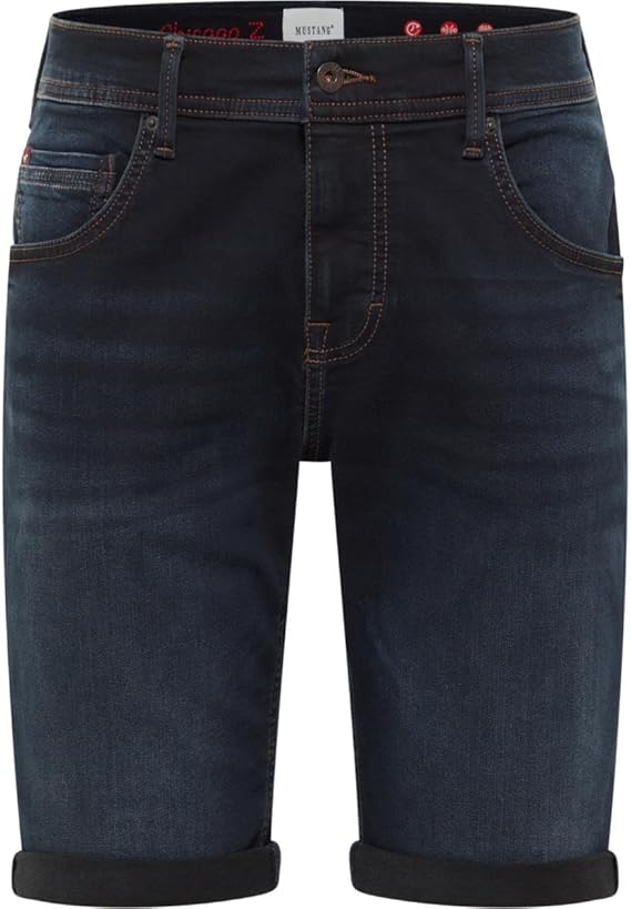 Męskie Szorty Mustang Style Chicago Shorts Z Denim Blue 1017453 5000 803