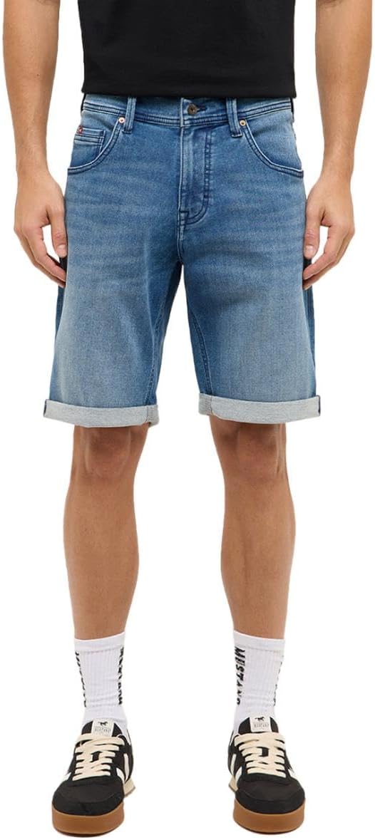 Męskie Szorty Mustang Style Chicago Shorts Z Denim Blue 1017455 5000 583