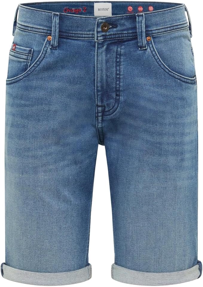 Męskie Szorty Mustang Style Chicago Shorts Z Denim Blue 1017455 5000 583