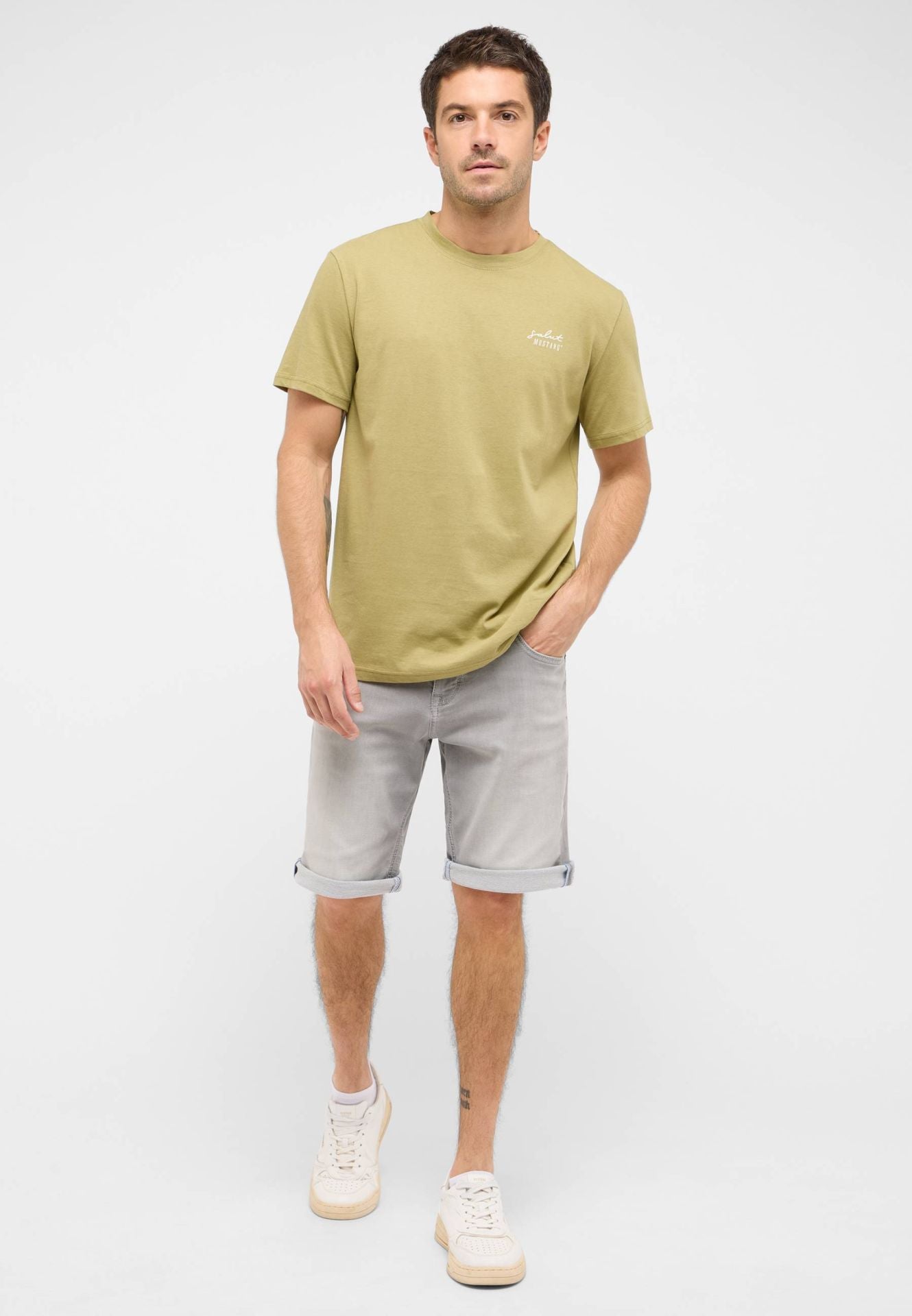 Męskie Szorty Mustang Style Chicago Shorts Z Denim Grey 1016348 4500 312