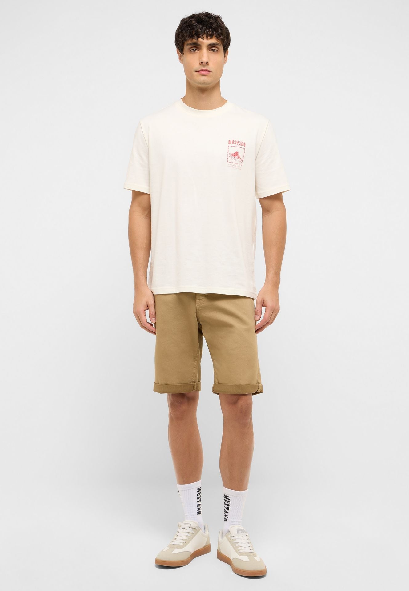 Męskie Szorty Mustang Style Chicago Shorts Z Petrified Oak 1017457 3378
