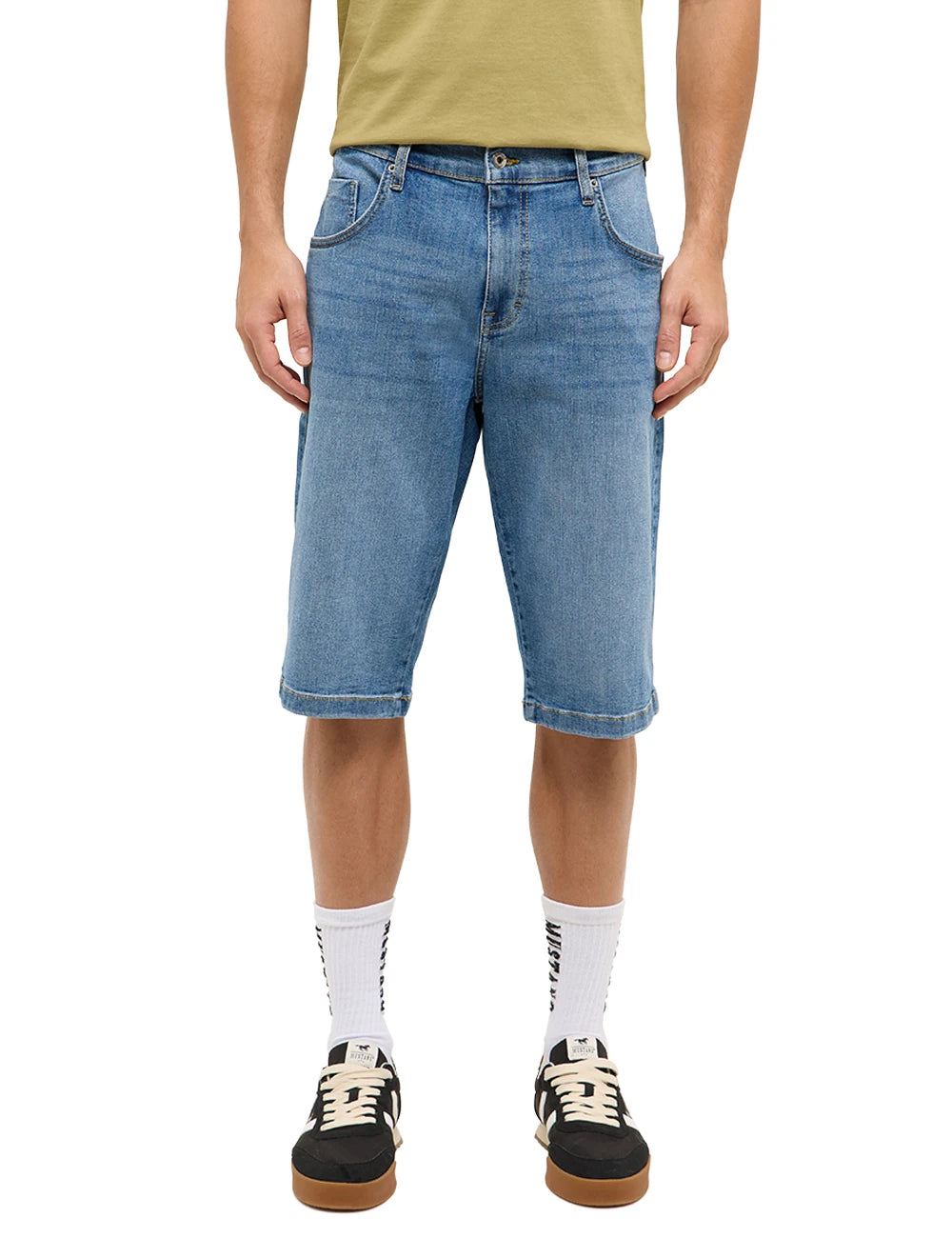 Męskie Szorty Mustang Style Denim Bermuda Denim Blue 1017459 5000 303