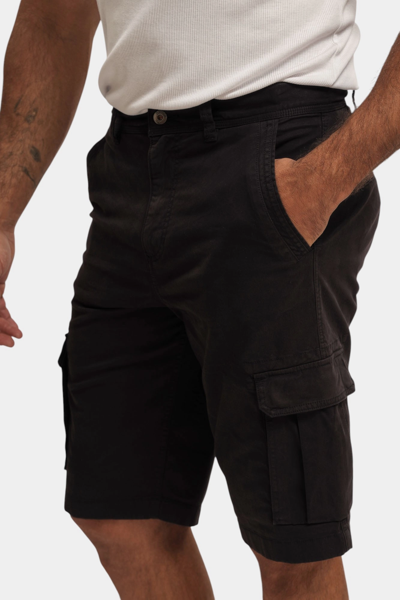 Męskie Szorty Mustang Style Houston Shorts Black Beauty 1016460 4185