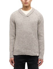 Męskie sweter MUSTANG Edmonds Mid Grey Mélange 1015481 4140