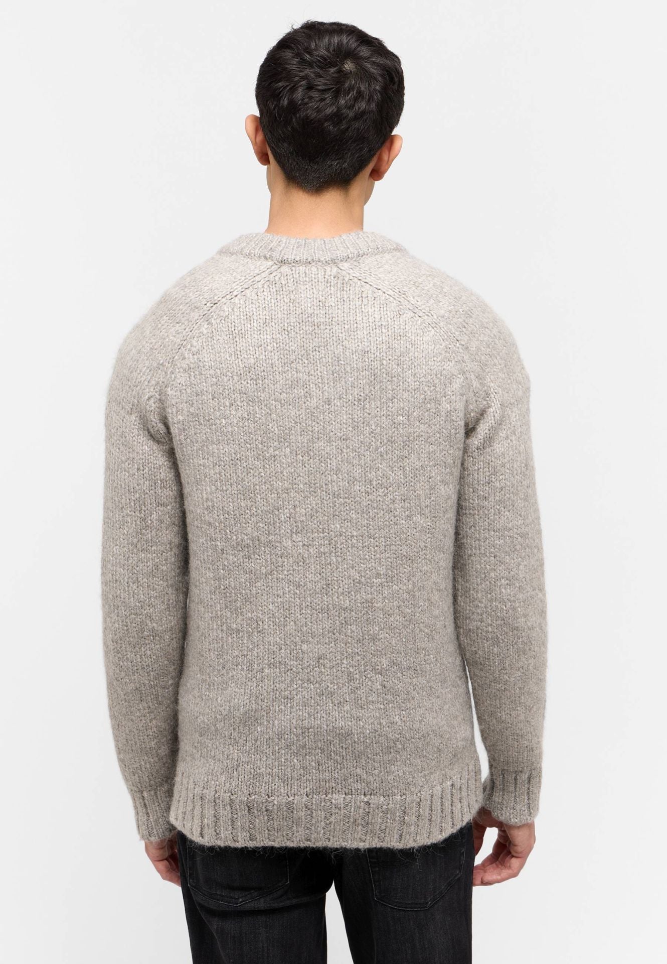 Męskie sweter MUSTANG Edmonds Mid Grey Mélange 1015481 4140