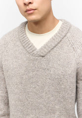 Męskie sweter MUSTANG Edmonds Mid Grey Mélange 1015481 4140