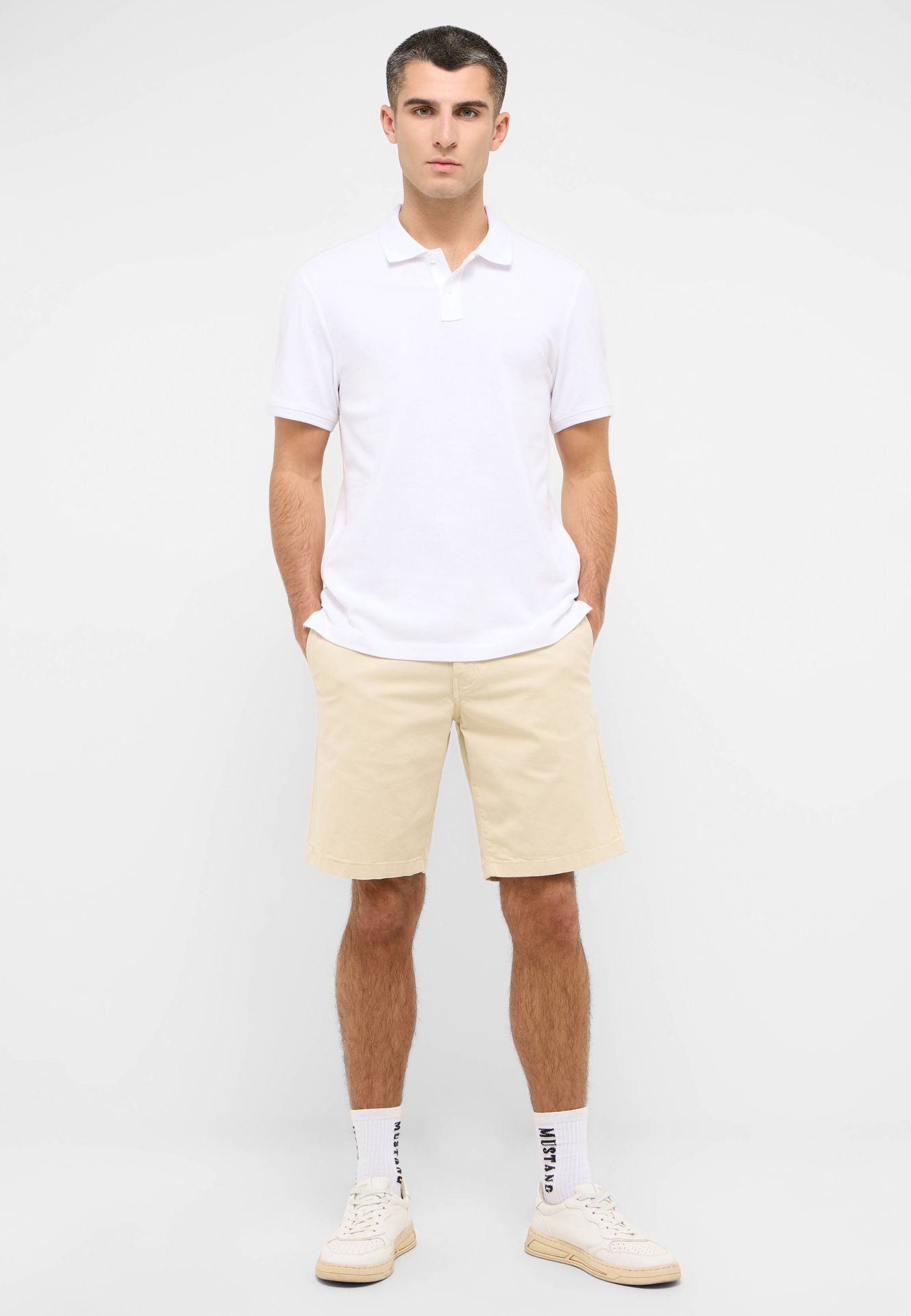 Męskie szorty Mustang Style Amsterdam Shorts Birch 1016450 2040