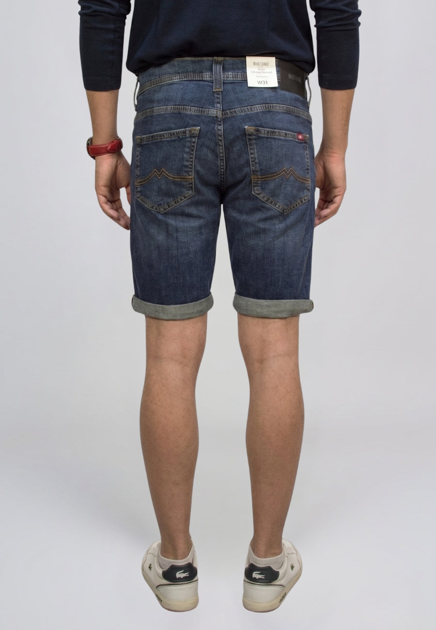 Męskie Szorty Mustang Style Chicago Shorts Z Denim Blue 1016977 5000 883
