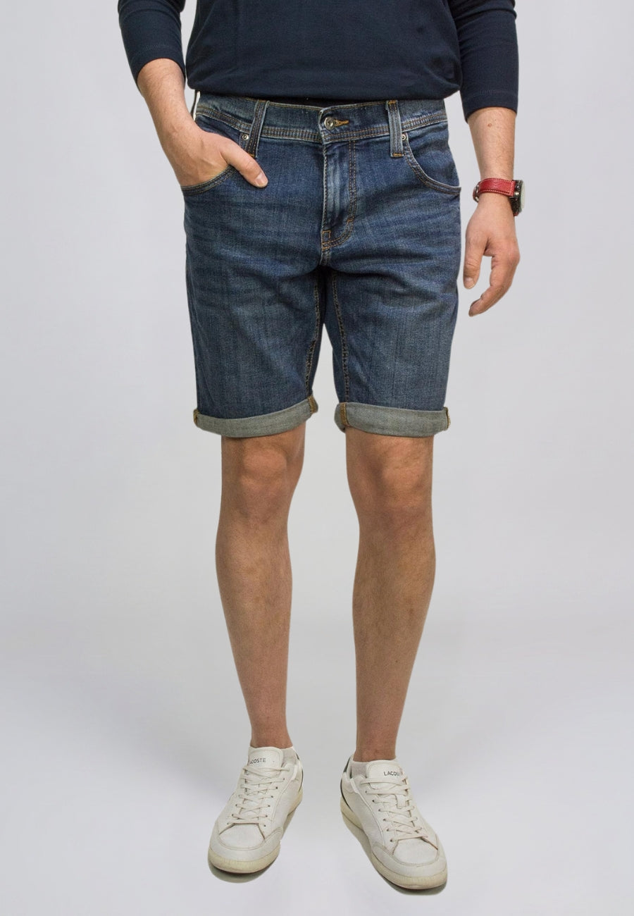 Męskie Szorty Mustang Style Chicago Shorts Z Denim Blue 1016977 5000 883