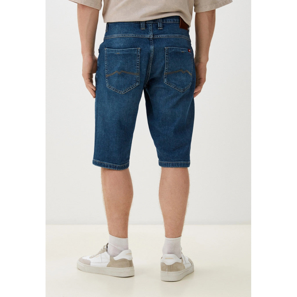 Męskie Szorty Jeansowe Mustang Jackson Shorts Denim Blue 1015153 5000 804