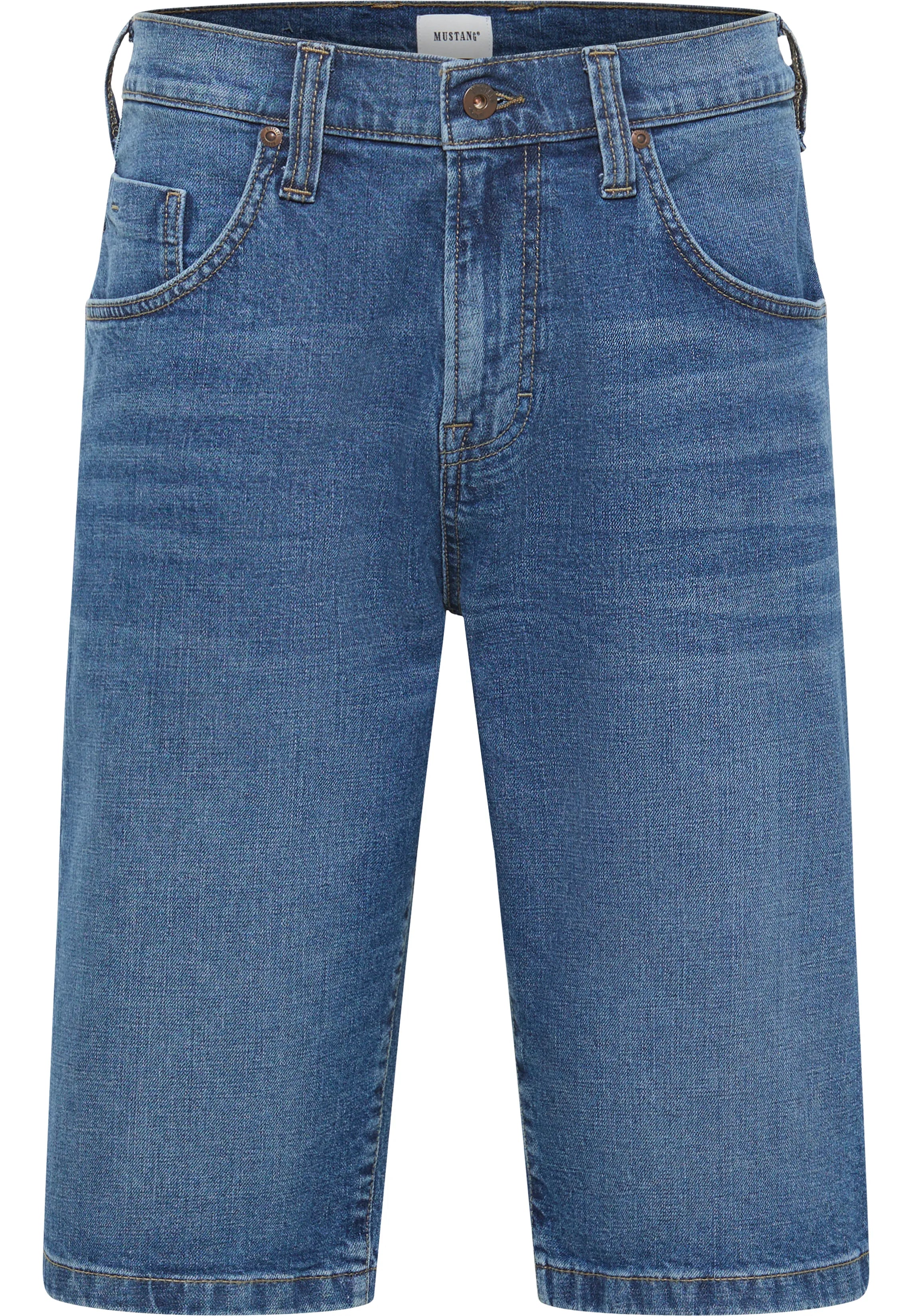 Męskie Szorty Jeansowe Mustang Jackson Shorts Denim Blue 1015153 5000 804