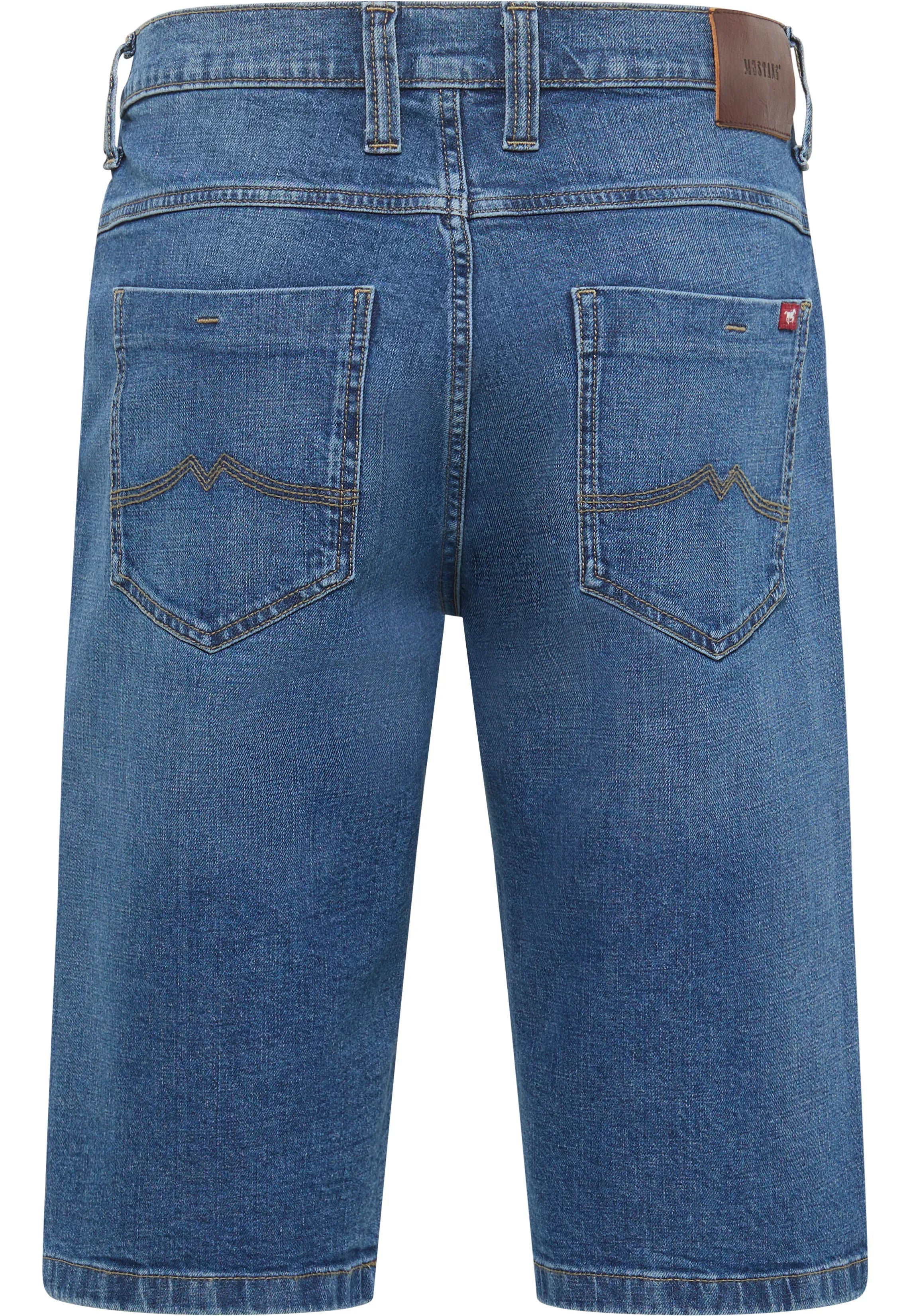 Męskie Szorty Jeansowe Mustang Jackson Shorts Denim Blue 1015153 5000 804
