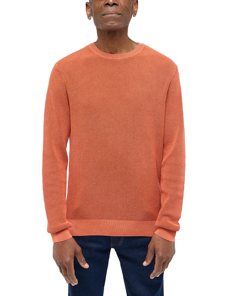 Mustang Style Elliot Burnt Ochre 1016300 7105 Męski Sweter