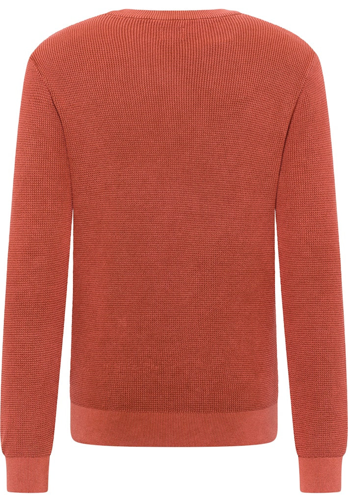 Mustang Style Elliot Burnt Ochre 1016300 7105 Męski Sweter
