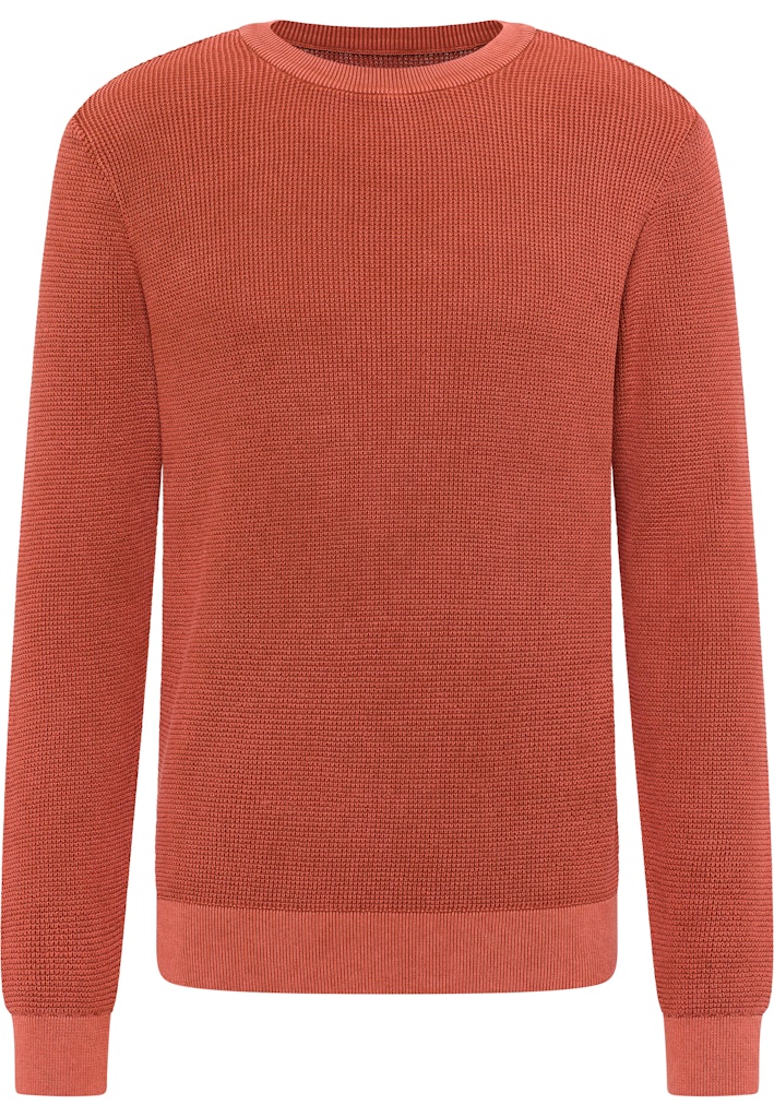 Mustang Style Elliot Burnt Ochre 1016300 7105 Męski Sweter