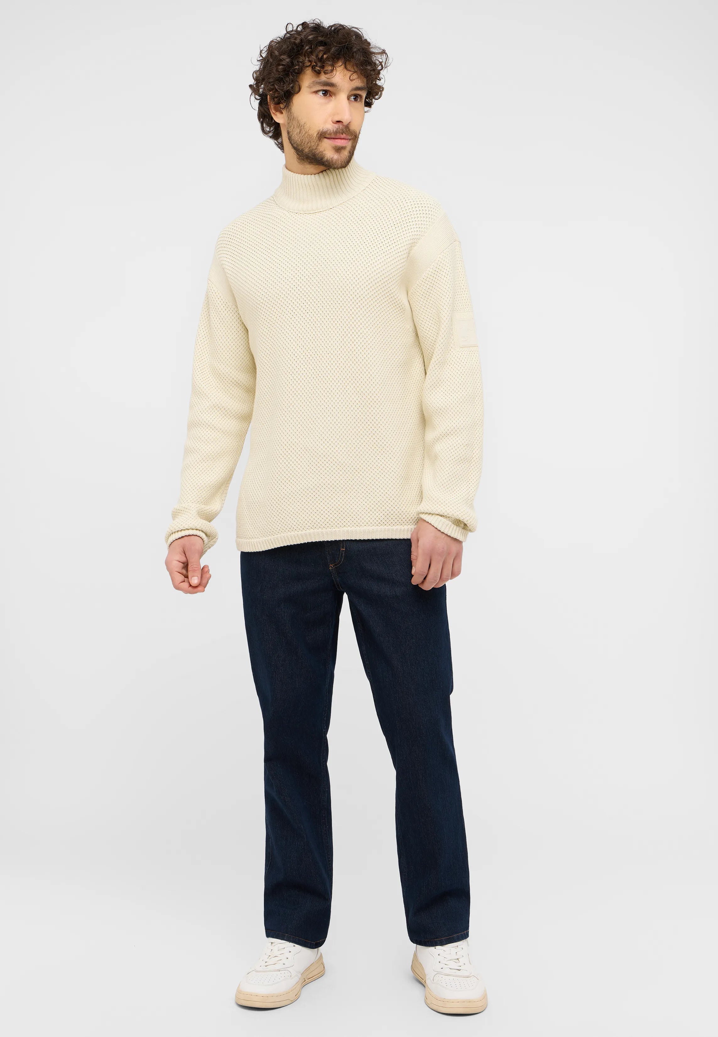Męski Sweter Mustang Style Elwood Light Gray 1015816 3003