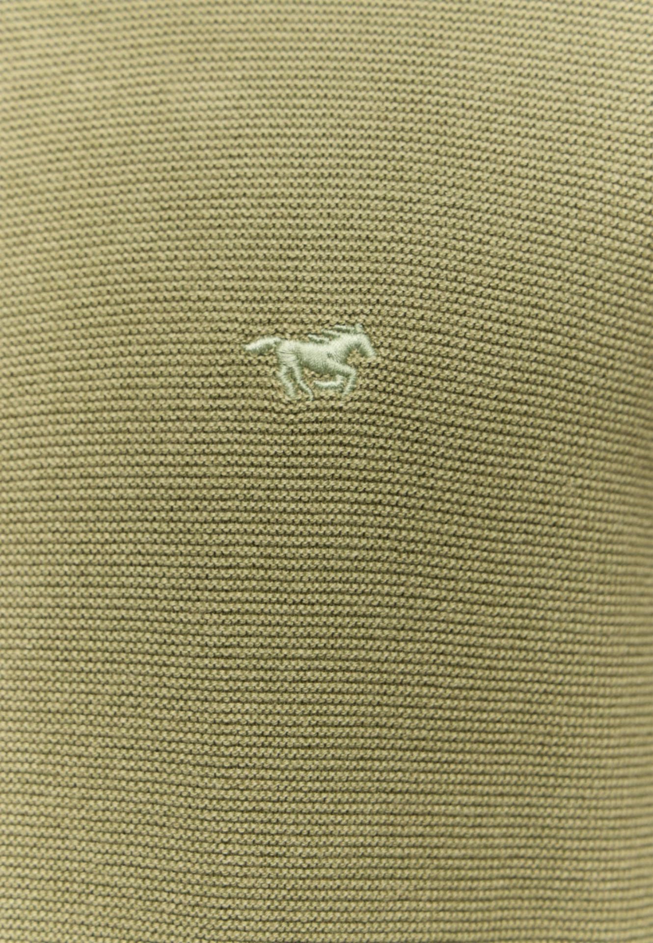 Mustang Style Escondido Oil Green 1015476 6273 MĘSKI SWETER