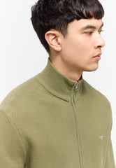 Mustang Style Escondido Oil Green 1015476 6273 MĘSKI SWETER
