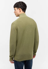 Mustang Style Escondido Oil Green 1015476 6273 MĘSKI SWETER
