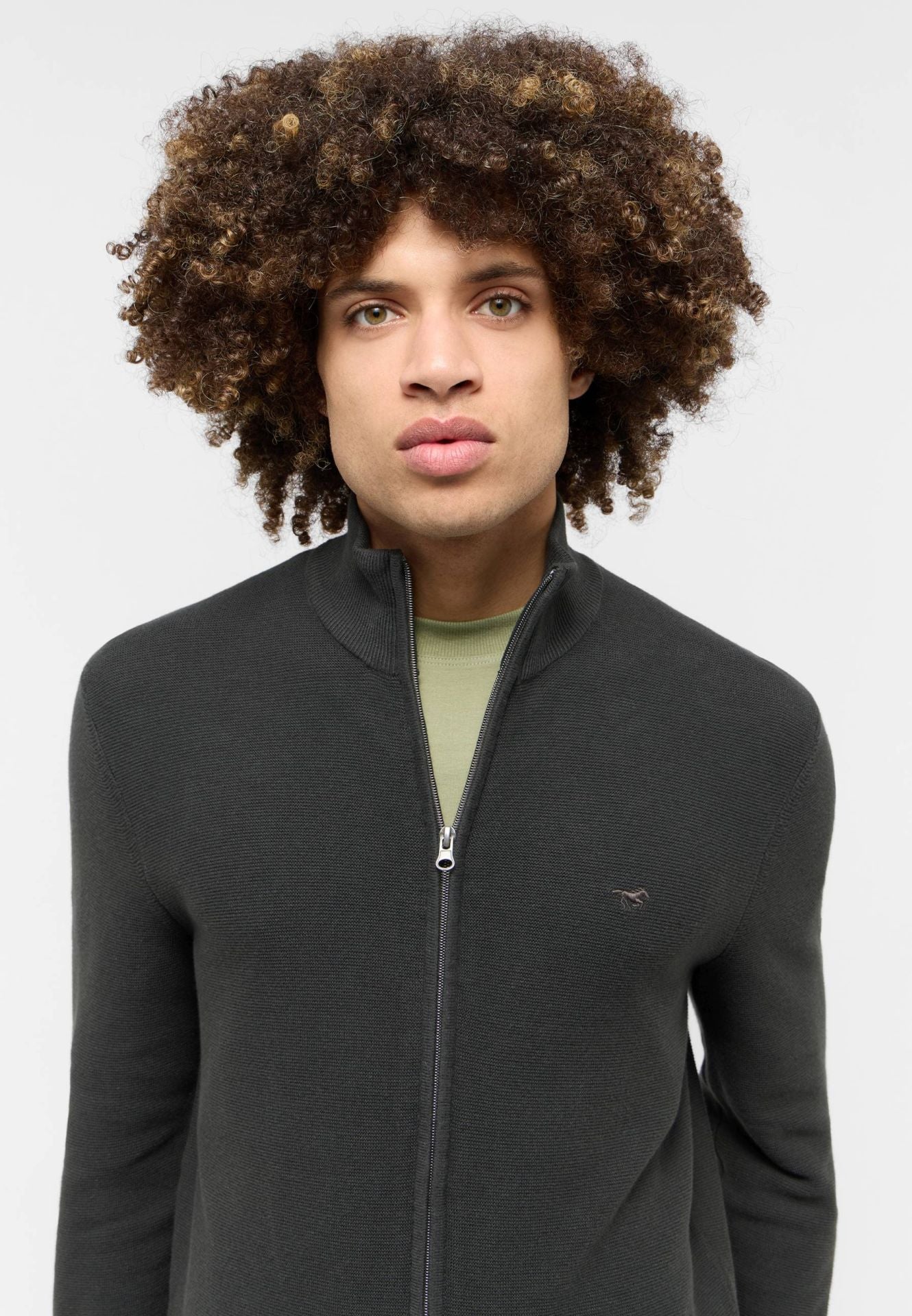 Mustang Style Escondido Pirate Black 1015476 4088 MĘSKI SWETER