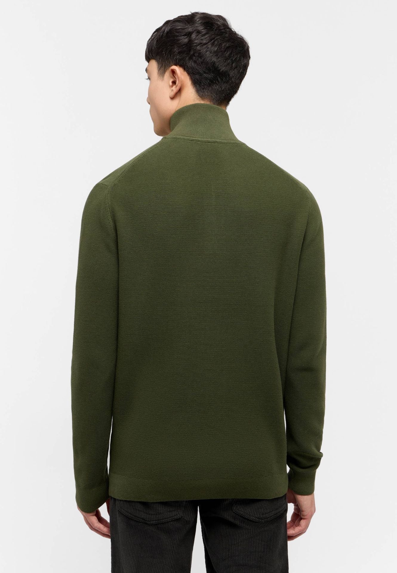 Mustang Style: Everett Rifle Green 1015474 6514 MĘSKI SWETER