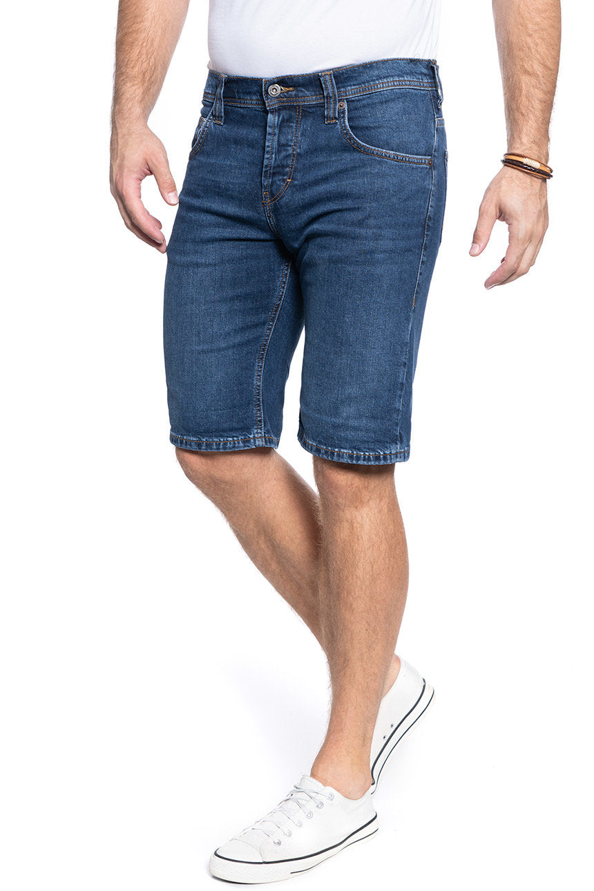 SPODENKI MĘSKIE MUSTANG Chicago Short DENIM BLUE 1005417 5000 882