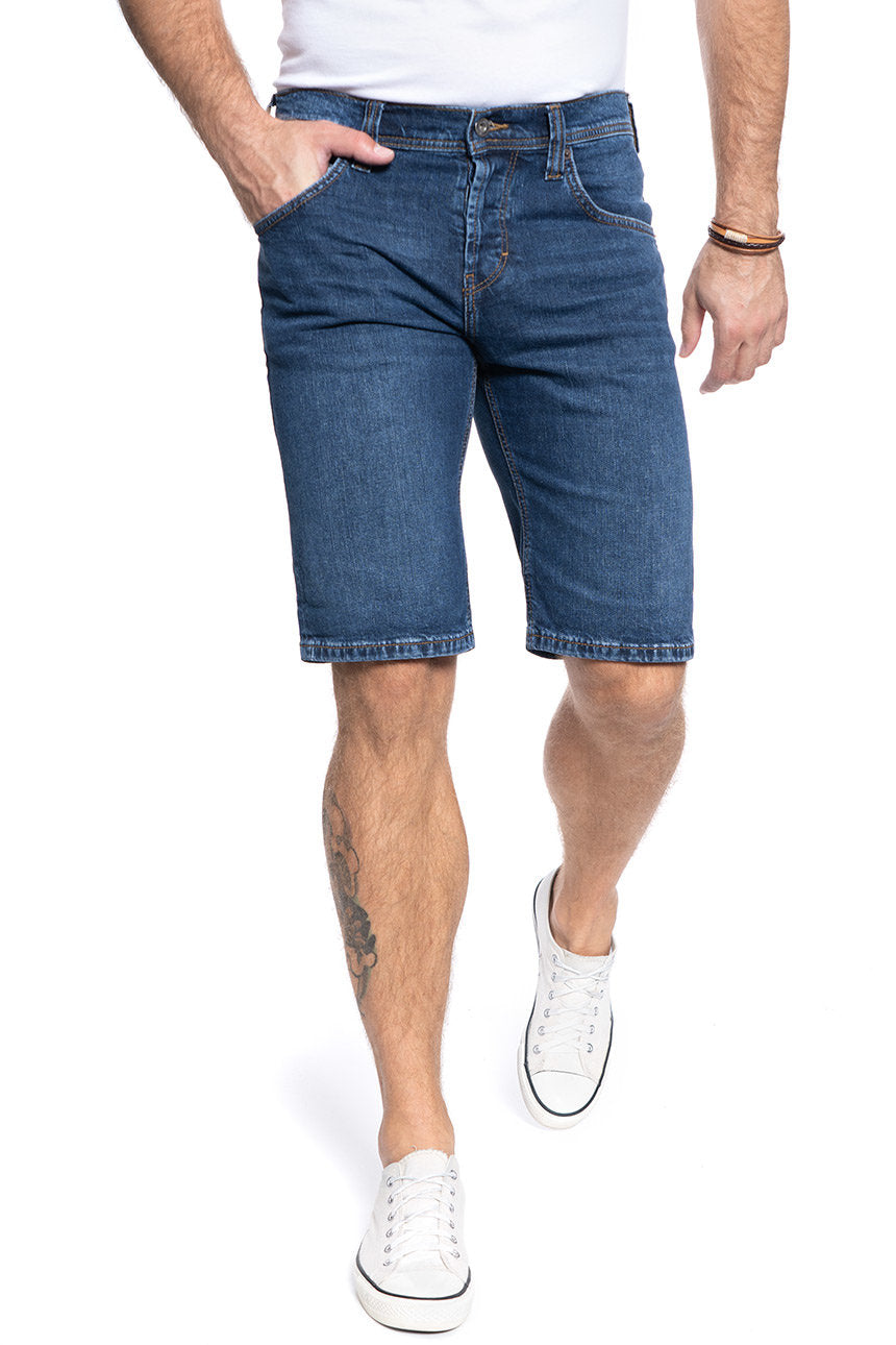 SPODENKI MĘSKIE MUSTANG Chicago Short DENIM BLUE 1005417 5000 882