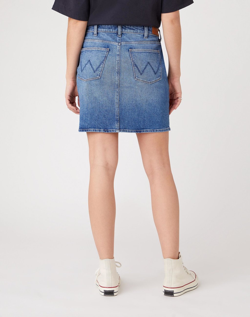 SPÓDNICA WRANGLER MID LENGTH SKIRT SANDY W245JX28Z 112127933