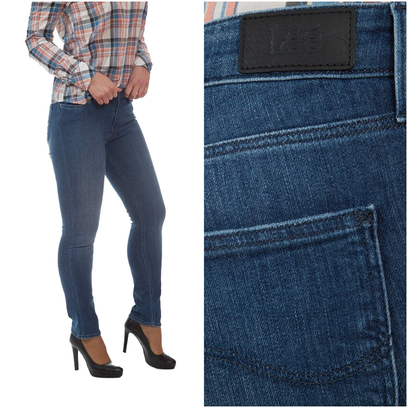 SPODNIE DAMSKIE LEE ELLY SLIM FRESH WORN L305IQXN 112106053